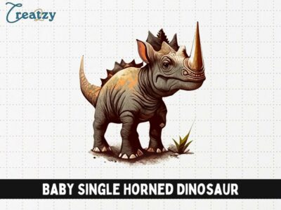 Baby Single Horned Dinosaur