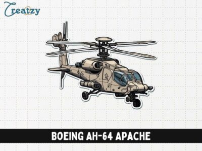 Boeing AH-64 Apache Sticker