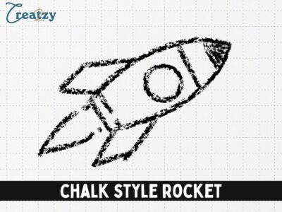 Chalk Style Rocket