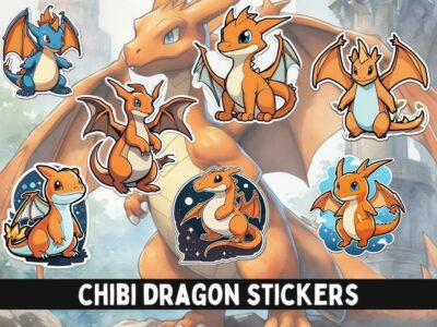 Chibi Dragon Stickers