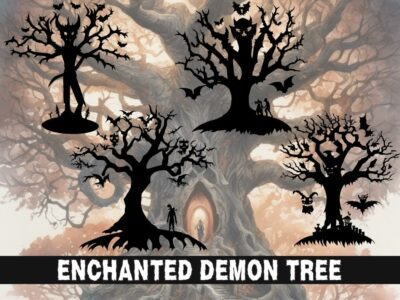 Enchanted Demon Tree SVG
