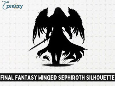 Final Fantasy Winged Sephiroth Silhouette
