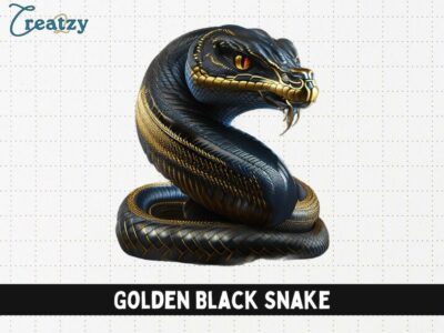 Golden Black Snake