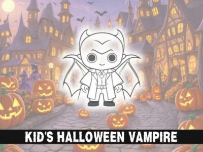 Halloween Vampire for Kids SVG