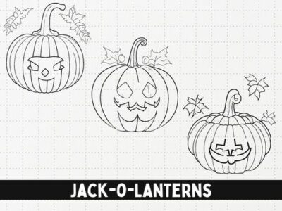 Jack-o-Lanterns SVG