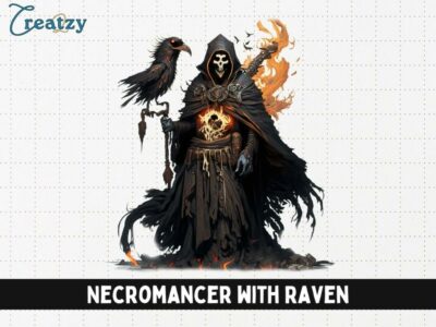 Necromancer with Raven