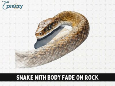 Snake with Body Fade on Rock