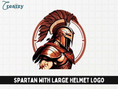 Spartan with Large Helmet Logo