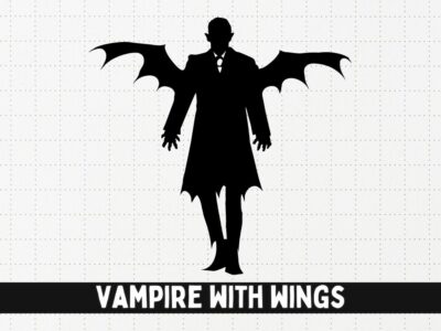 Vampire with Wings SVG