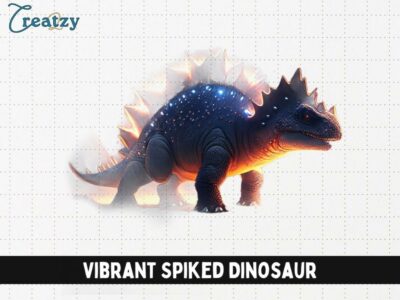 Vibrant Spiked Dinosaur