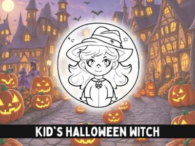 Spooky Kid's Halloween Witch
