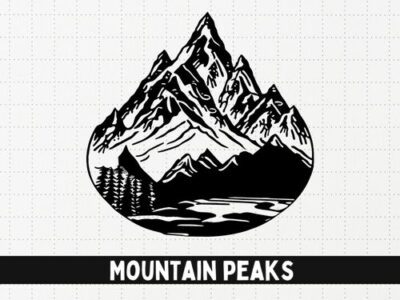 Mountain Peaks SVG