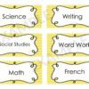 Classroom Name Labels