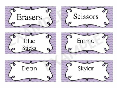 Classroom Name Labels