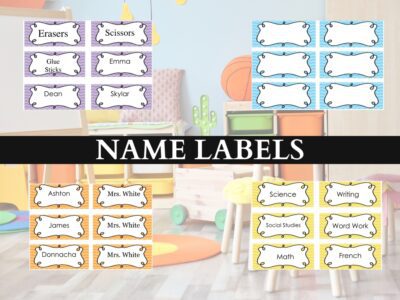 Classroom Name Labels