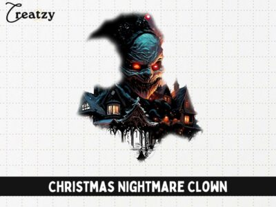Christmas Nightmare Clown SVG Design Resource - Creatzy