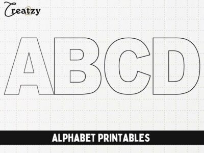 Plain Alphabet Printables - Creatzy