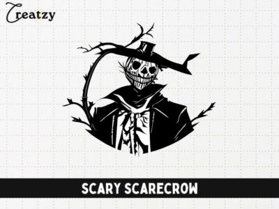 Scary Scarecrow - Halloween SVG Design Resource - Creatzy