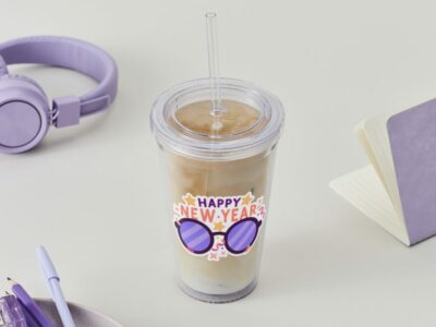 Happy New Year Saying - with Glasses - Digital Download - Creatzy