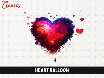 Heart Balloon - Digital Download - Creatzy