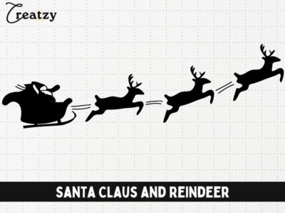 Santa Claus and Reindeer - Digital Download - Creatzy