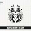 Badger with Heart - Digital Download - Creatzy