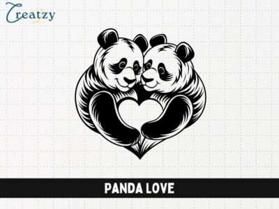 Panda Love - Digital Download - Creatzy