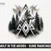Wolf in the Woods - Rune Markings - Digital Download - Creatzy
