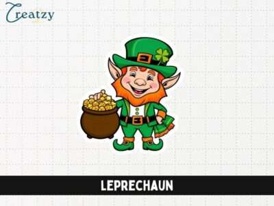 St Patrick's Day Leprechaun - FREE SVG